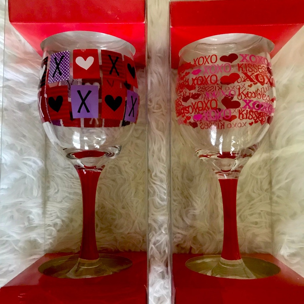 ❤️VALENTINES WINE GLASSES